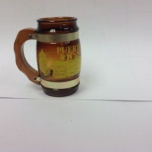 Siesta Ware Amber Glass Barrel Puerto Rico Mug